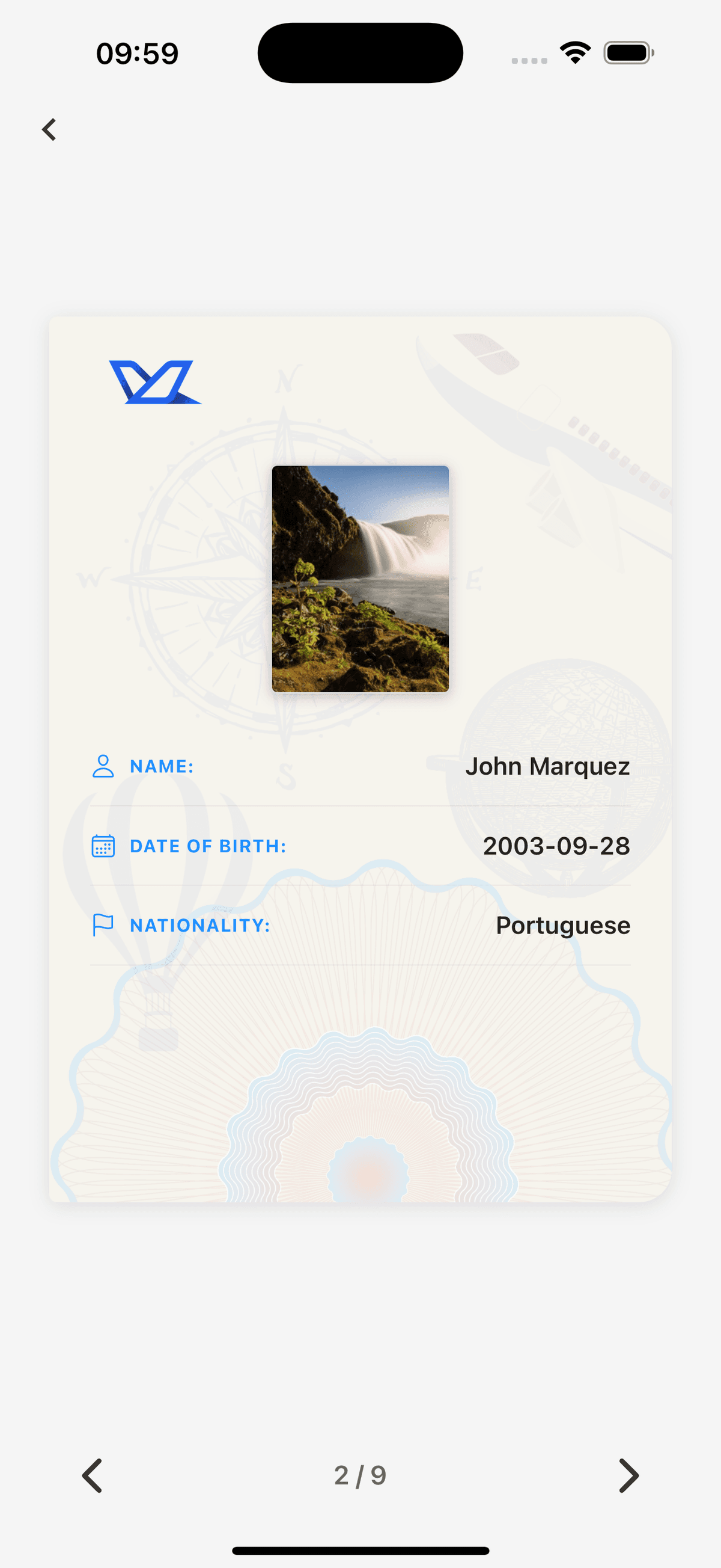 Travel Passport Front